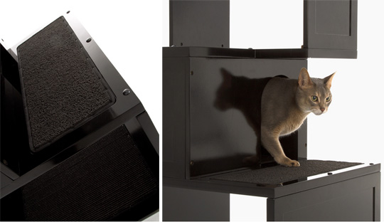 Modern Cat Tree and Climbing Shelves from Designer Pet Products