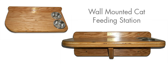 VerticalCatWallMountedFeedingStation