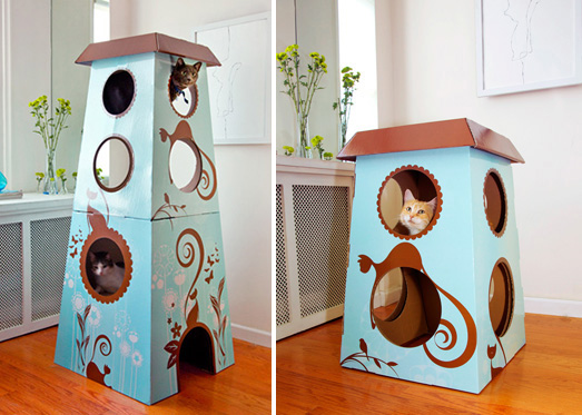 Catemporary Cat Castle from The Refined Feline
