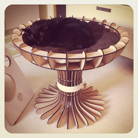 The Goblet Cat Bed from KittiCraft