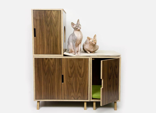 Mid-century Modern Cat Furniture from Modernist Cat