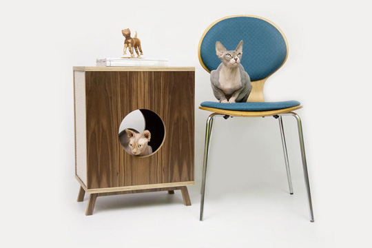 Mid-century Modern Cat Furniture from Modernist Cat