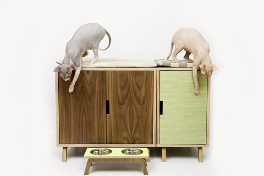 Mid-century Modern Cat Furniture from Modernist Cat