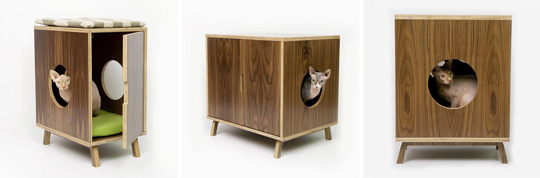 Mid-century Modern Cat Furniture from Modernist Cat