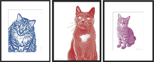 Modern Pet Portraits from FuzzyMug