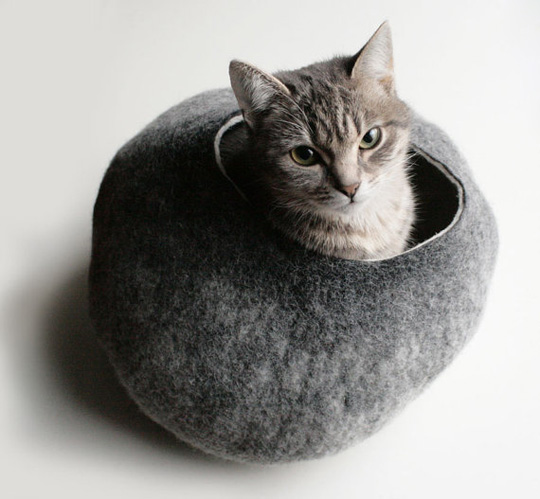 Felted Wool Cat Beds