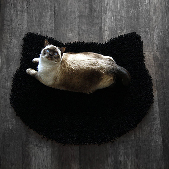 Cat Head Rug from Purrfidious