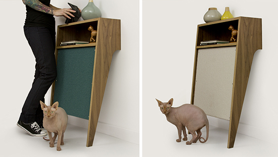 Modernist Cat Circa50 Console Cat Scratcher and Shelf