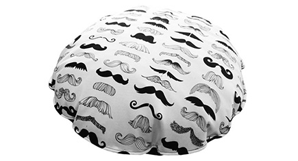 Mustache Fabric Pet Bed