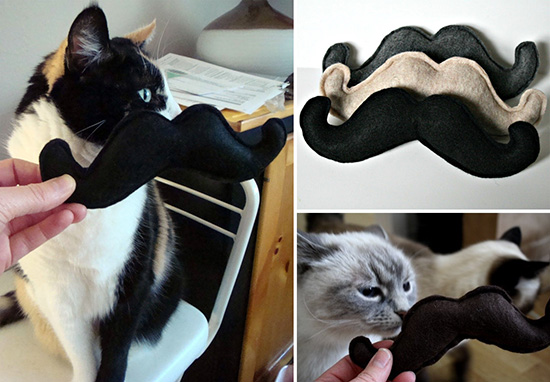 Mustache Cat Toys