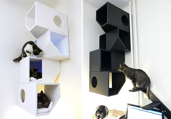 Modern Cat Climbing Furniture from Catissa