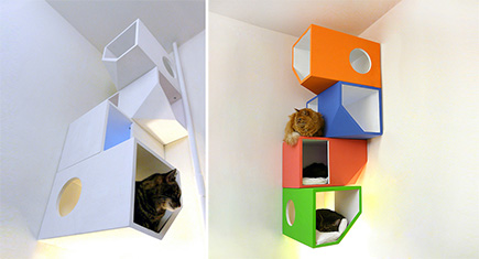 Modern Cat Climbing Furniture from Catissa