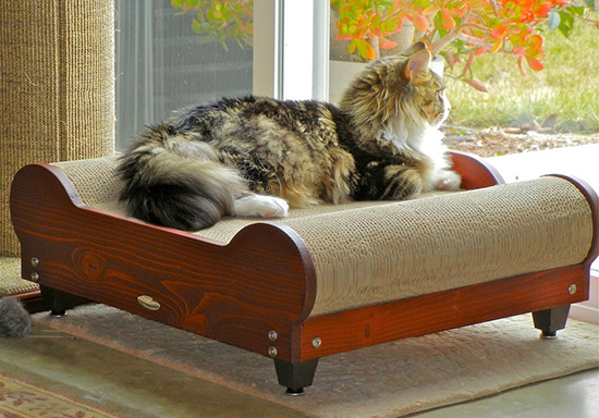 Brawny Cat Scratch & Slumber Comfort Loungers, Crdboard Cat Scratchers & Lounges