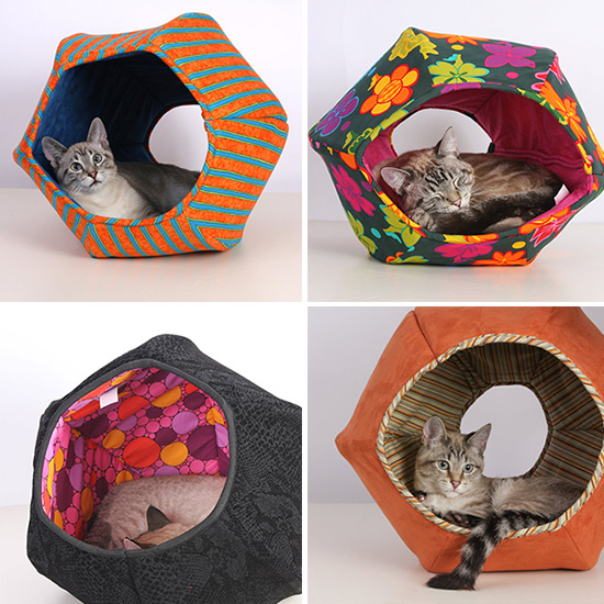 The Cat Ball Handmade Hideaway Cat Bed