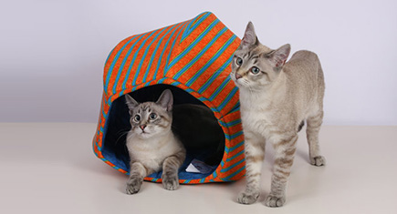 The Cat Ball Handmade Hideaway Cat Bed