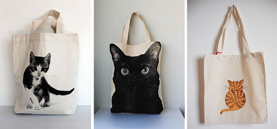 Cool Cat Tote Bags