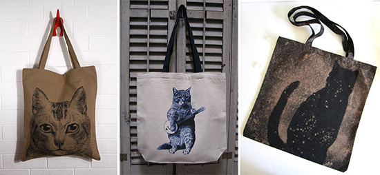 Cool Cat Tote Bags