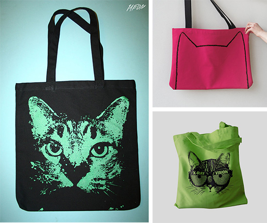 Cool Cat Tote Bags