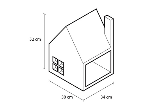 Krabhuis Cardboard Cat Playhouse