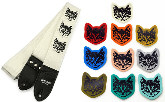 Vegan Cat Guitar Straps from Couch hauspanther