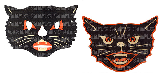 VintageHalloweenCatMask