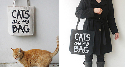 Cats Are My Bag Tote from Xenotees • hauspanther