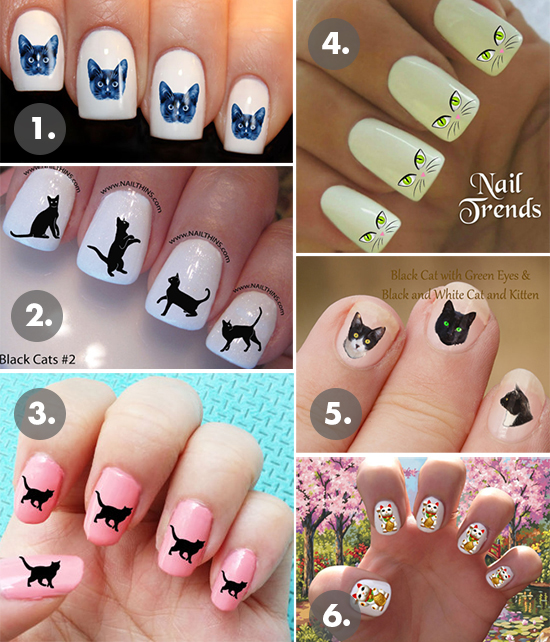 Cat Nail Sticker