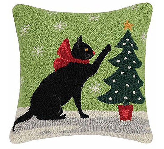 Christmas cat cushion cheap