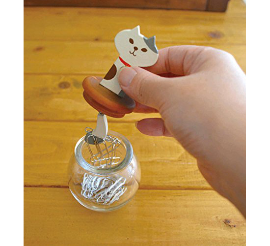 Cat Paper Clip Bottle