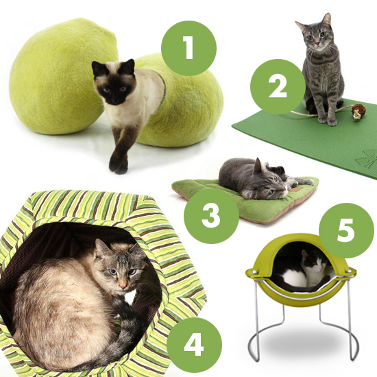 Pantone 2017 Greenery Cat Beds