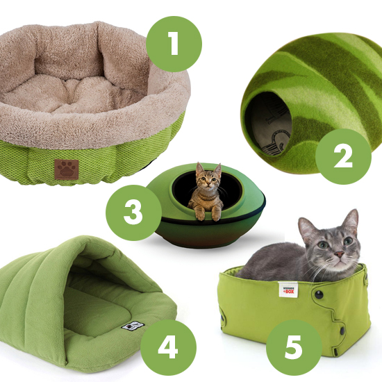 Pantone 2017 Greenery Cat Beds