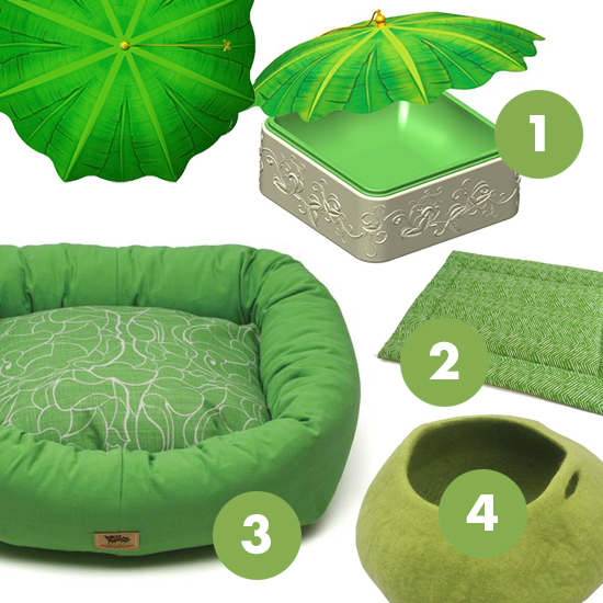 Pantone 2017 Greenery Cat Beds