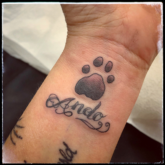 Paw Print Memorial Tattoo Cat Cattoo