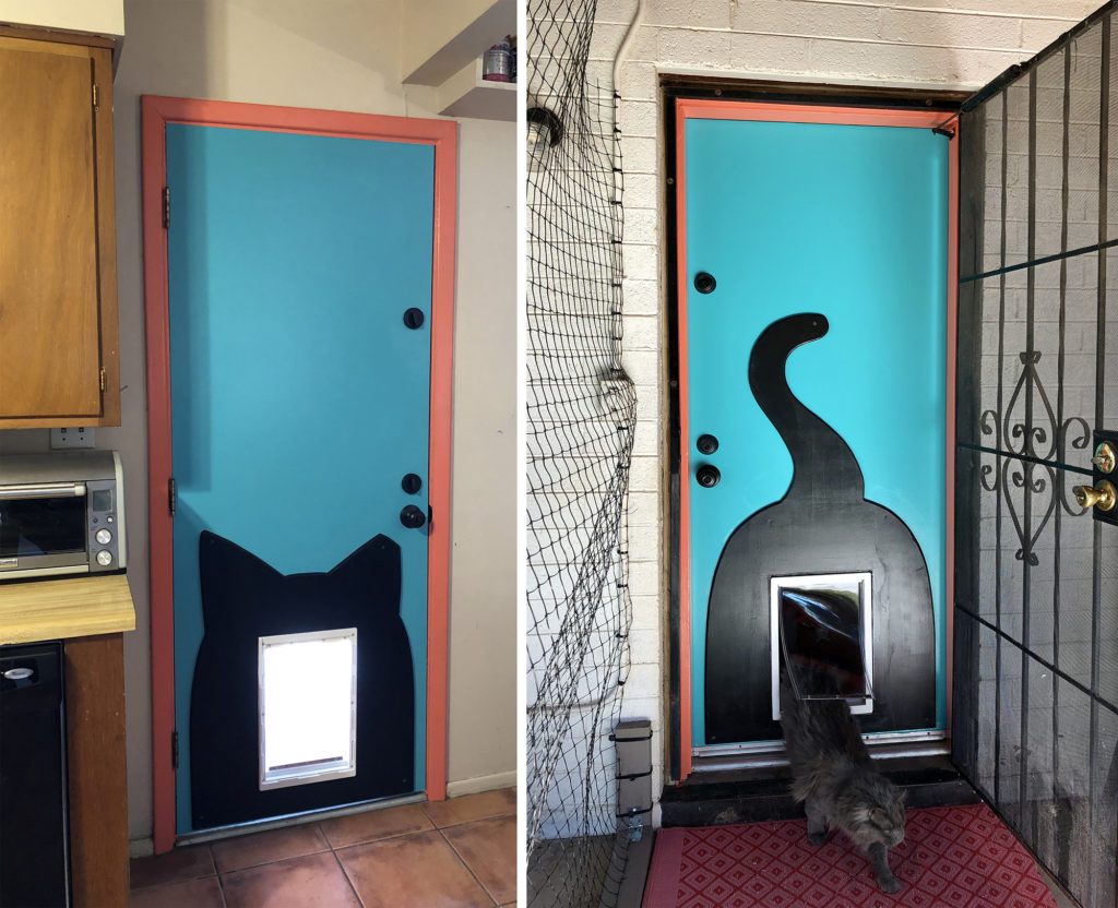 Diy Cat Door Catification Makeover Hauspanther