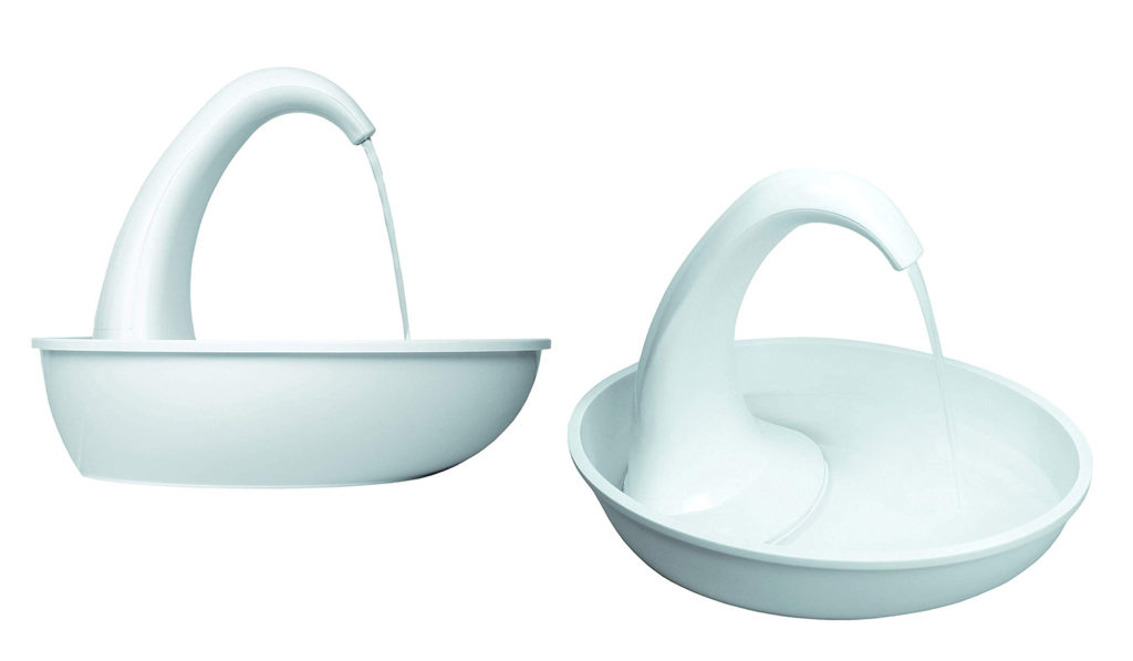 Swan Cat Drinking Fountain For Cats Who Drink from Sinks! • hauspanther