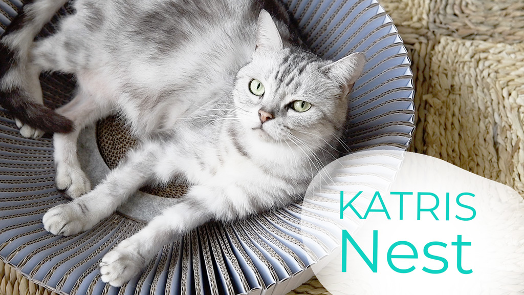 Katris Nest Cardboard Cat Lounge Scratcher