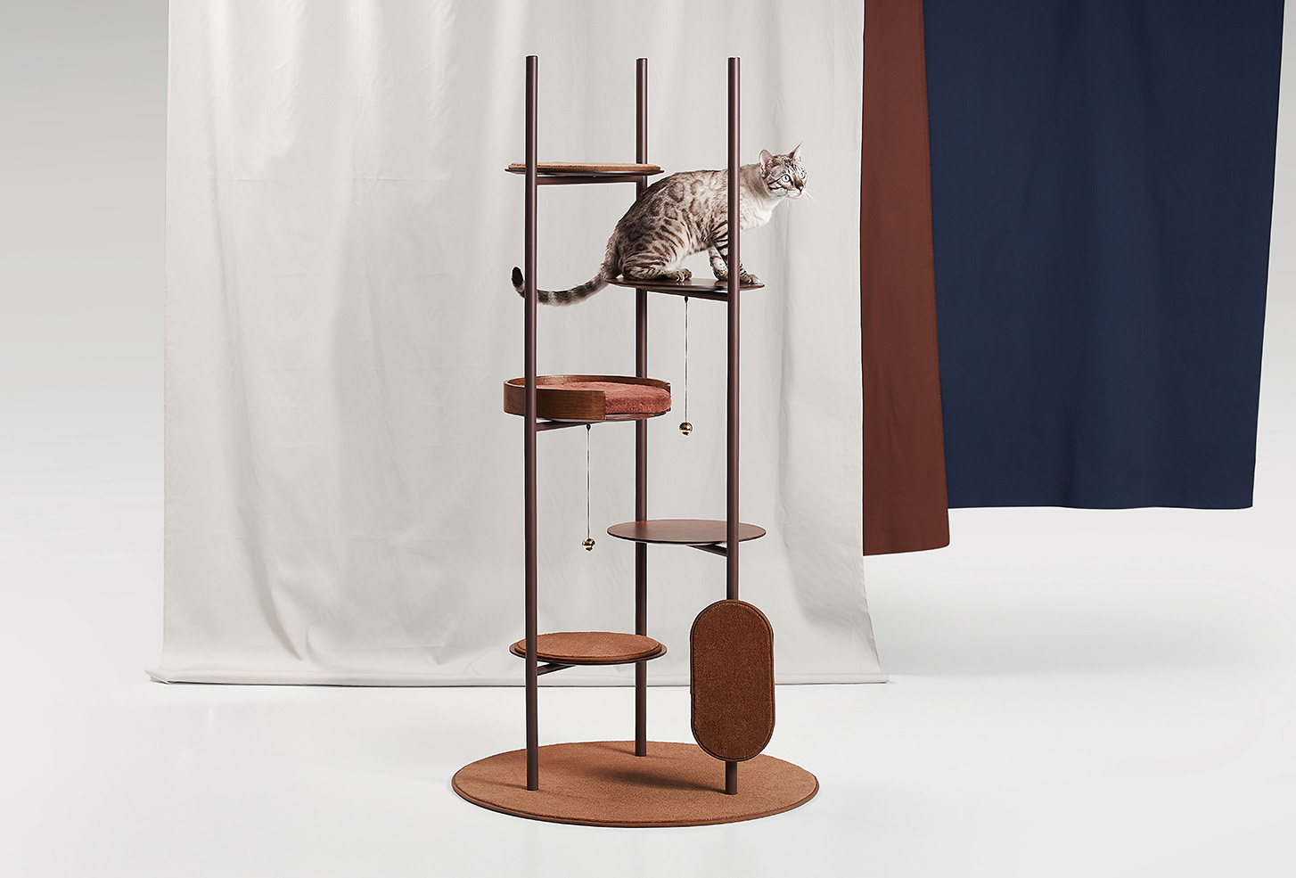 Modern Cat Tower for Milliong by Korean Designer Jiyoun Kim