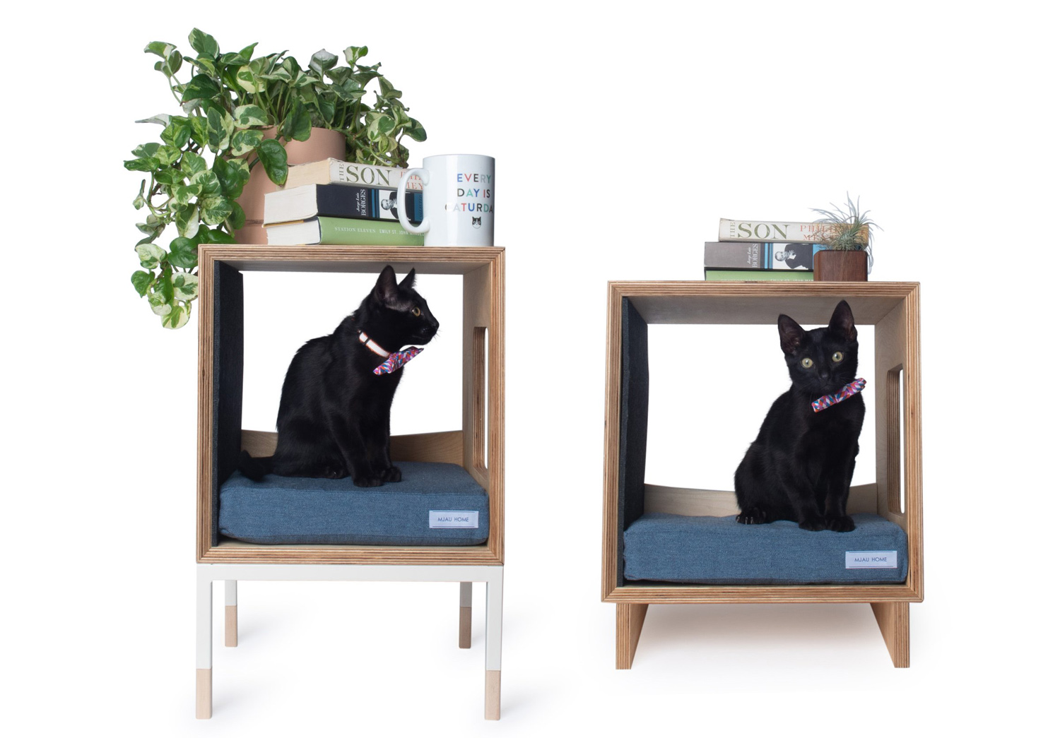 Modern minimalist cat beds hideaways multi-function side table