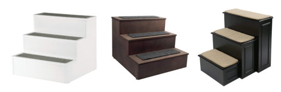 Contemporary and Traditional Wood Pet Steps