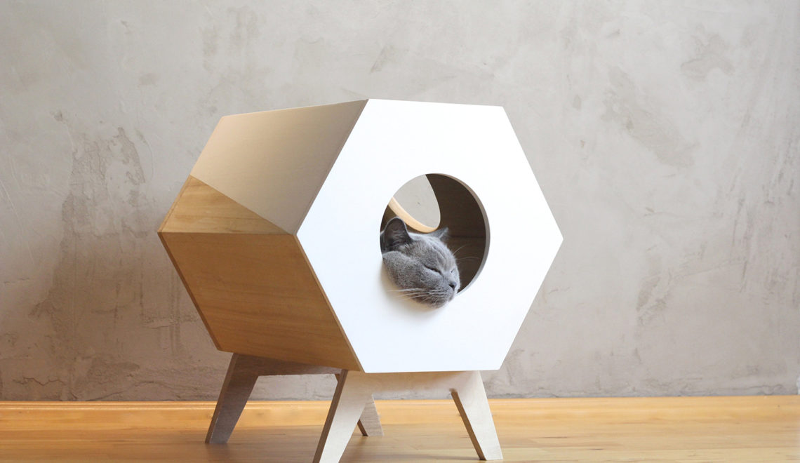 Modern Cat House German Design Handmade