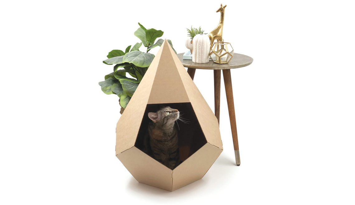 Water Gem Cat Hideout by Boba&Vespa Lets Cats Lounge in Eco-friendly Style
