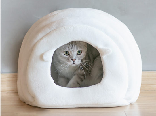 Cozy Little Lamb Cat Hideaway Bed