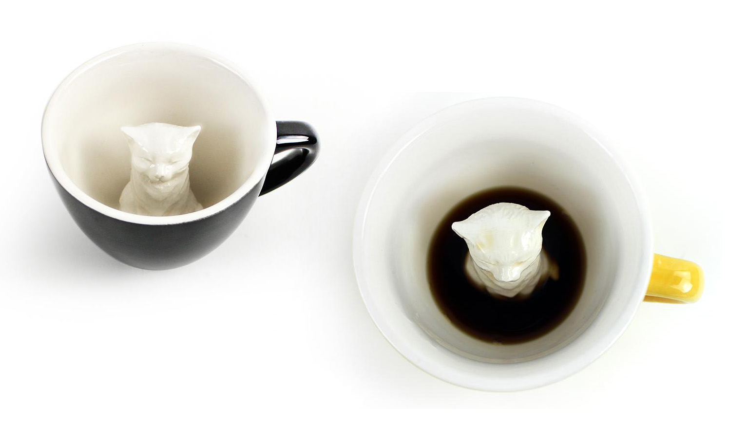 Creature Cups Mug White Ceramic Dragon Black Coffee Tea Cup