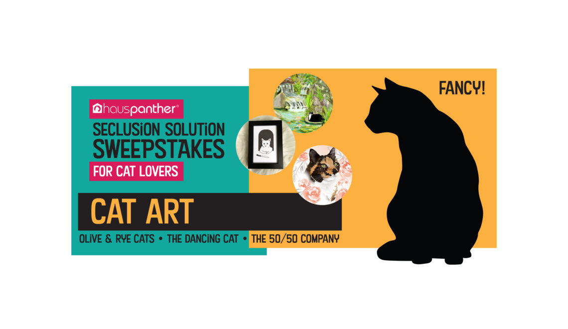 Seclusion Solution Sweepstakes Giveaway 6: Cat Art