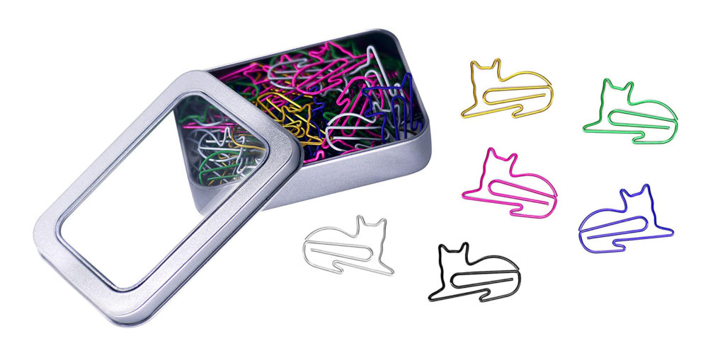 Cat Paper Clips Keep It Together! • hauspanther