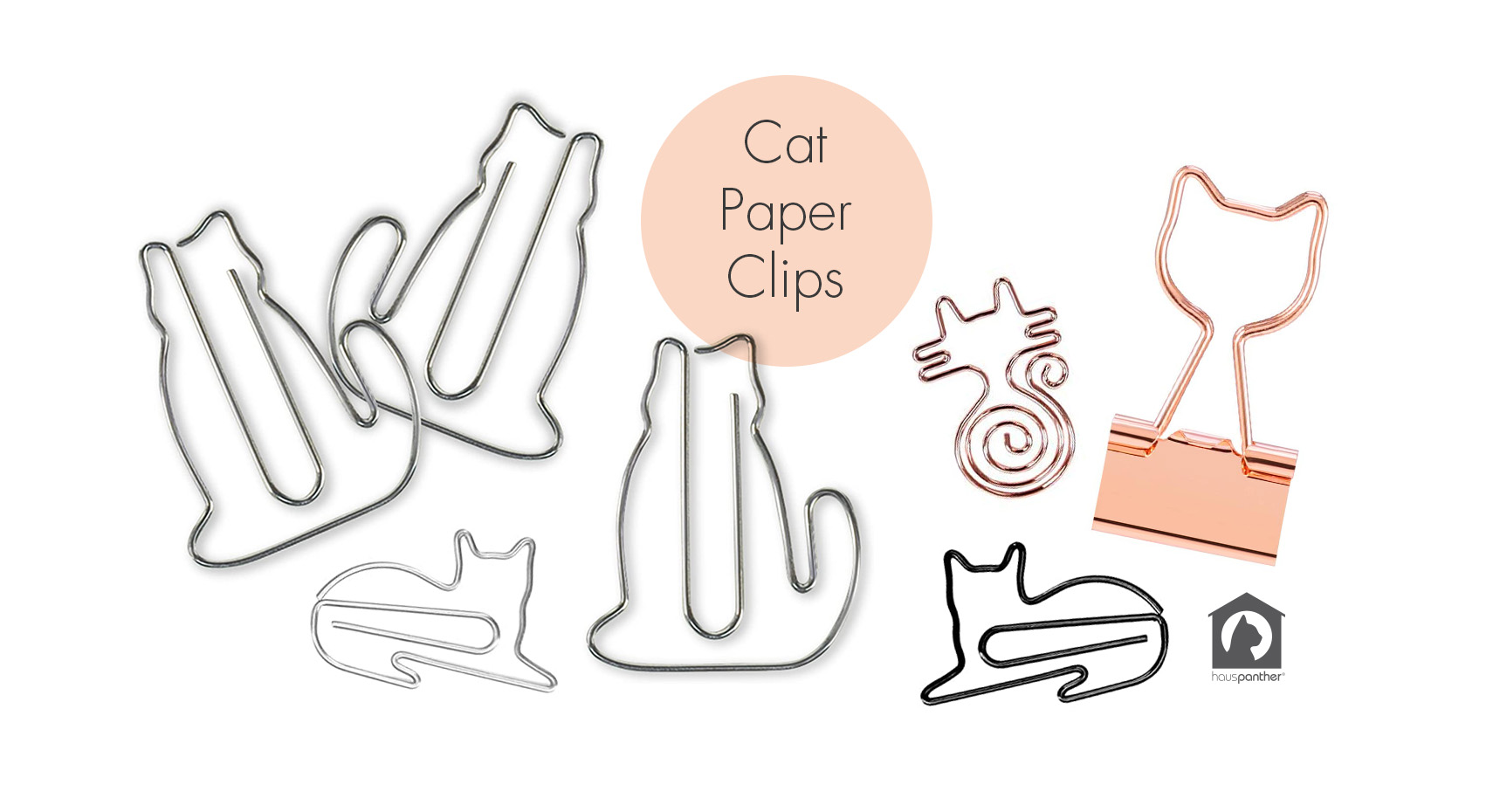 Cat Paper Clips Keep It Together! • hauspanther