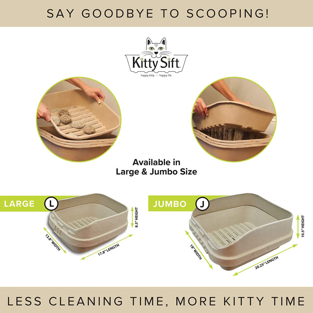 Kitty Sift Disposable Sifting Litter Box Makes Cleaning the Litter Box