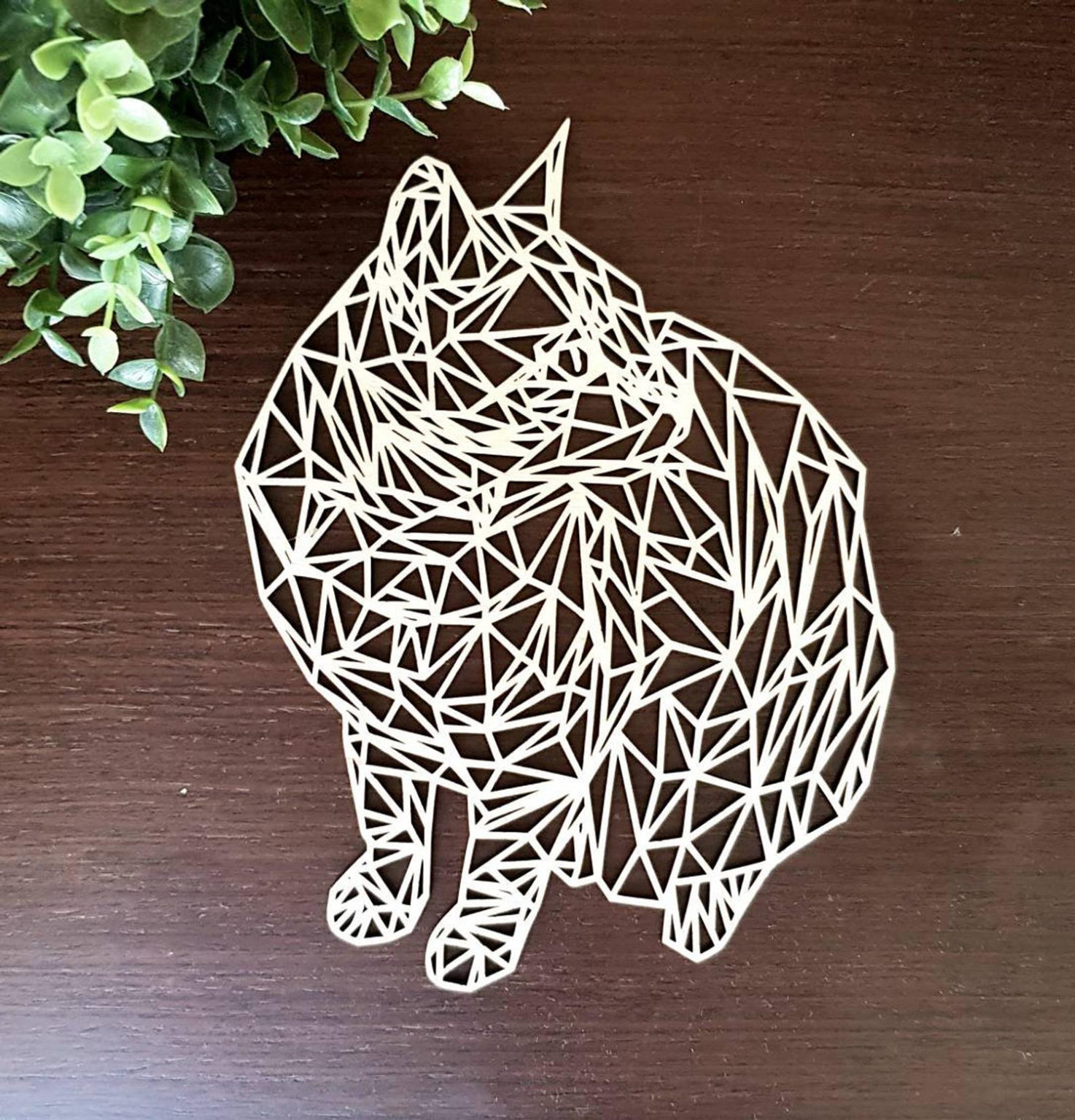 Geometric Cat Wall Decor from Miss Mara • hauspanther
