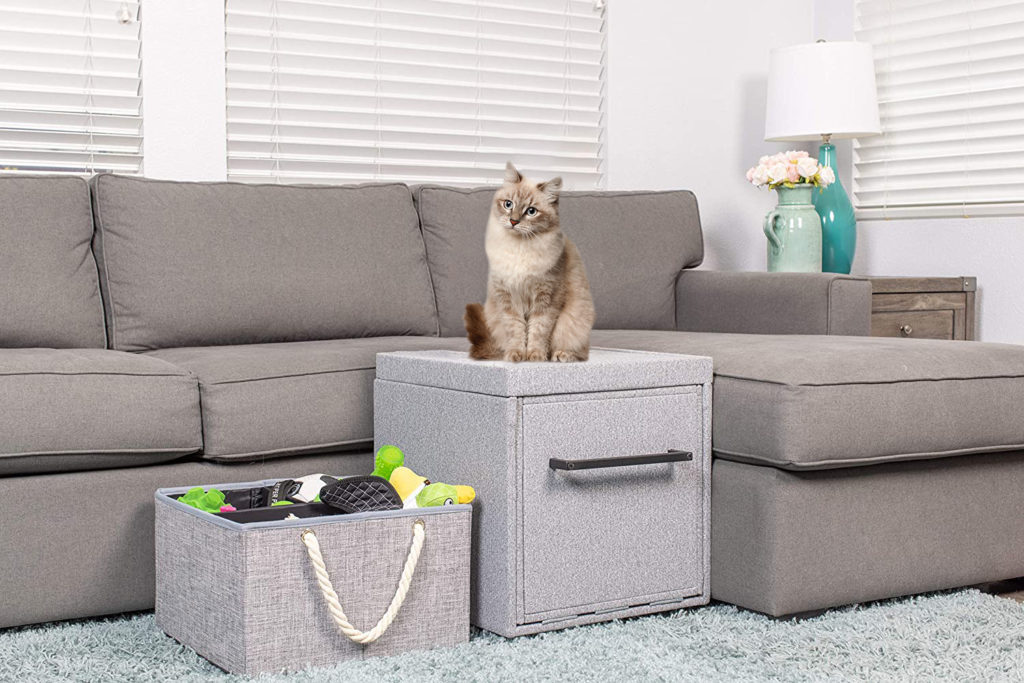 Foldaway Pet Step Ottoman with Toy Storage from Pet Fusion • hauspanther