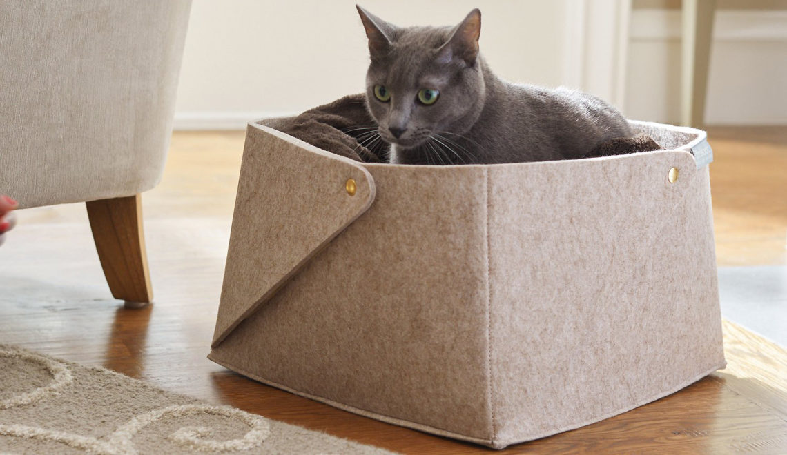 Modern Felt Cat Bed Collection • hauspanther